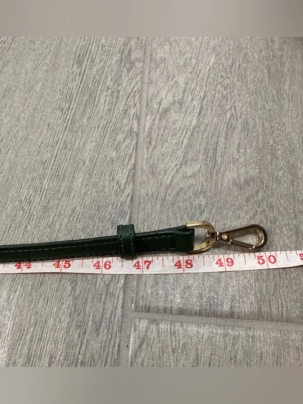 Michael Kors Authentic Replacement Leather Strap Hunter Green Gold Hardware READ